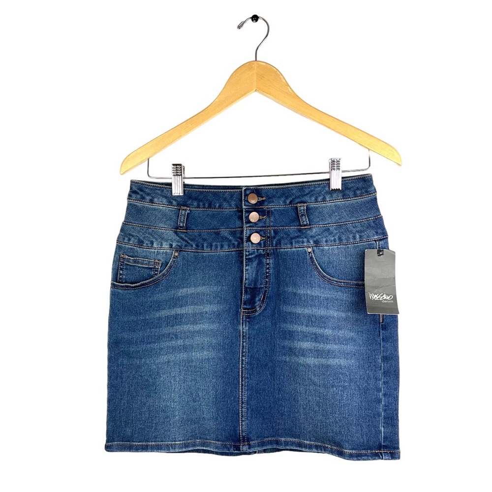 Mossimo Skirt Womens Size 8 Denim Mini Skirt Five Pocket Coastal Cowgirl